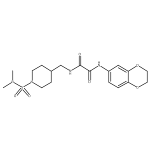 N1-(2,3-dihydrobenzo[b][1,4]dioxin-6-yl)-N2-((1-(N,N-dimethylsulfamoyl)piperidin-4-yl)methyl)oxalamide结构式