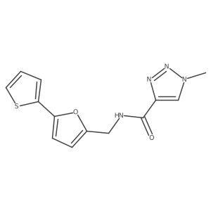 1-methyl-N-((5-(thiophen-2-yl)furan-2-yl)methyl)-1H-1,2,3-triazole-4-carboxamide Structure
