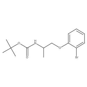 tert-butyl N-[(2R)-1-(2-bromophenoxy)propan-2-yl]carbamate Structure