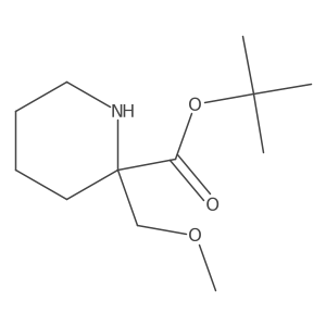 tert-Butyl 2-(methoxymethyl)piperidine-2-carboxylate结构式