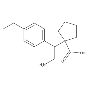 1-[2-Amino-1-(4-ethylphenyl)ethyl]cyclopentane-1-carboxylic acid Structure