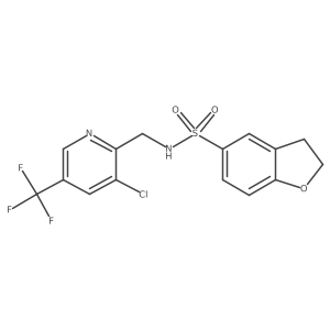 N-{[3-chloro-5-(trifluoromethyl)pyridin-2-yl]methyl}-2,3-dihydro-1-benzofuran-5-sulfonamide Structure