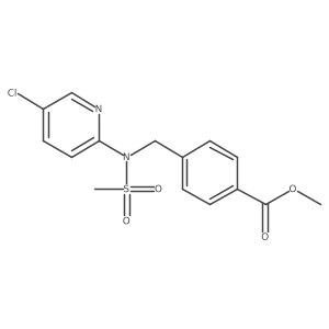 Methyl 4-[[(5-chloro-2-pyridinyl)(methylsulfonyl)amino]methyl]benzoate Structure