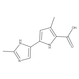 3-Methyl-5-(2-methyl-1H-imidazol-5-yl)-1H-pyrrole-2-carboxylic acid Structure