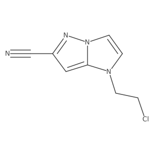 1-(2-chloroethyl)imidazo[1,2-b]pyrazole-6-carbonitrile Structure