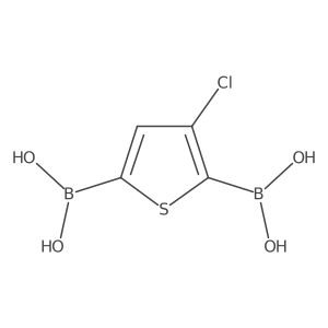 3-Chlorothiophene-2,5-diboronic acid结构式