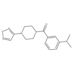 N,N-dimethyl-3-[4-(1,2,5-thiadiazol-3-yl)piperazine-1-carbonyl]aniline Structure