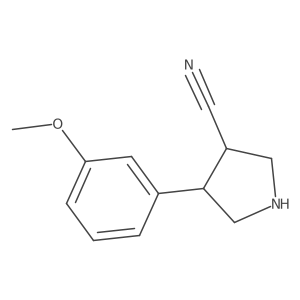 4-(3-Methoxyphenyl)pyrrolidine-3-carbonitrile Structure