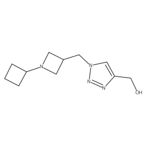 (1-((1-cyclobutylazetidin-3-yl)methyl)-1H-1,2,3-triazol-4-yl)methanol Structure
