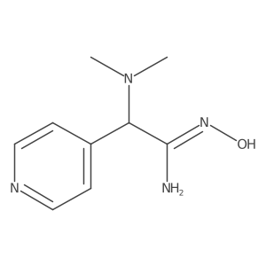 (Z)-2-(dimethylamino)-N'-hydroxy-2-(pyridin-4-yl)acetimidamide结构式