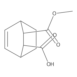 rac-(2R,3S)-3-(methoxycarbonyl)bicyclo[2.2.2]oct-5-ene-2-carboxylic acid结构式
