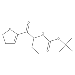 tert-butyl N-[(2S)-1-(4,5-dihydrofuran-2-yl)-1-oxobutan-2-yl]carbamate Structure