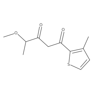 4-Methoxy-1-(3-methylthiophen-2-yl)pentane-1,3-dione Structure