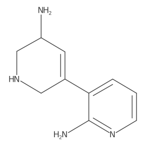 3-(5-Amino-1,2,5,6-tetrahydropyridin-3-yl)pyridin-2-amine结构式