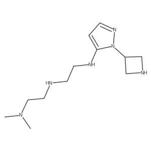 1-(azetidin-3-yl)-N-(2-{[2-(dimethylamino)ethyl]amino}ethyl)-1H-pyrazol-5-amine Structure