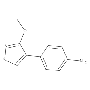 4-(3-Methoxy-1,2-thiazol-4-yl)aniline Structure