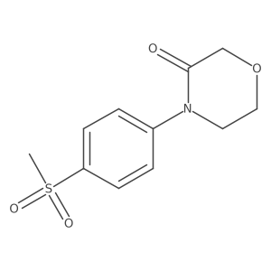 4-(4-Methanesulfonylphenyl)morpholin-3-one Structure
