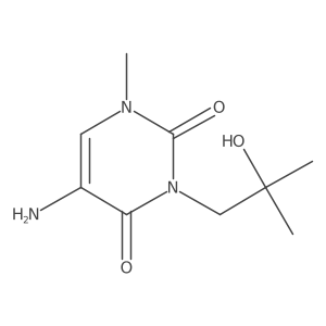 5-Amino-3-(2-hydroxy-2-methylpropyl)-1-methyl-1,2,3,4-tetrahydropyrimidine-2,4-dione结构式