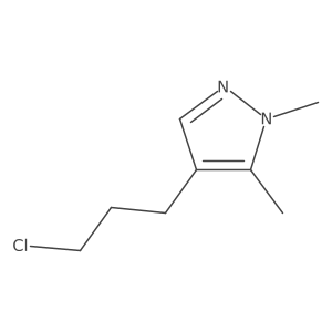 4-(3-chloropropyl)-1,5-dimethyl-1H-pyrazole Structure
