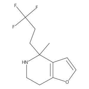 4-methyl-4-(3,3,3-trifluoropropyl)-4H,5H,6H,7H-furo[3,2-c]pyridine结构式