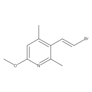 3-(2-Bromoethenyl)-6-methoxy-2,4-dimethylpyridine结构式
