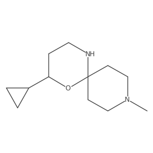 2-Cyclopropyl-9-methyl-1-oxa-5,9-diazaspiro[5.5]undecane结构式