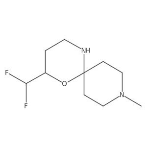 2-(Difluoromethyl)-9-methyl-1-oxa-5,9-diazaspiro[5.5]undecane结构式