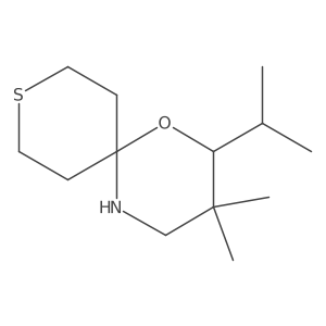 3,3-Dimethyl-2-(propan-2-yl)-1-oxa-9-thia-5-azaspiro[5.5]undecane Structure
