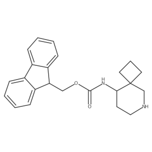 9H-fluoren-9-ylmethyl N-{6-azaspiro[3.5]nonan-9-yl}carbamate Structure