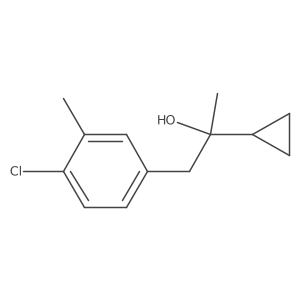 1-(4-Chloro-3-methylphenyl)-2-cyclopropylpropan-2-ol结构式