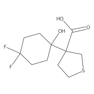 3-(4,4-Difluoro-1-hydroxycyclohexyl)thiolane-3-carboxylic acid Structure