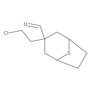 3-(2-Chloroethyl)-8-thiabicyclo[3.2.1]octane-3-carbaldehyde Structure