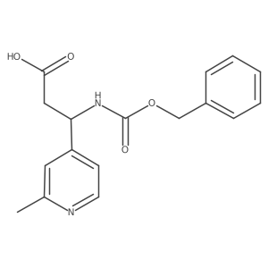 3-{[(Benzyloxy)carbonyl]amino}-3-(2-methylpyridin-4-yl)propanoic acid结构式