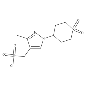 [1-(1,1-dioxo-1lambda6-thian-4-yl)-3-methyl-1H-pyrazol-4-yl]methanesulfonyl chloride结构式