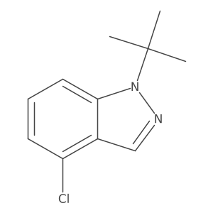 1-tert-butyl-4-chloro-1H-indazole结构式