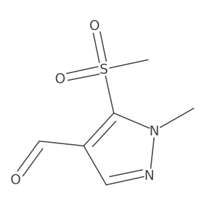5-Methanesulfonyl-1-methyl-1h-pyrazole-4-carbaldehyde Structure