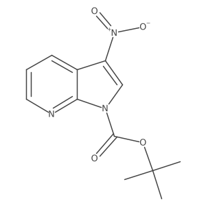 tert-Butyl 3-nitro-1H-pyrrolo[2,3-b]pyridine-1-carboxylate Structure