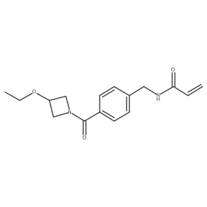 N-[[4-(3-Ethoxyazetidine-1-carbonyl)phenyl]methyl]prop-2-enamide结构式