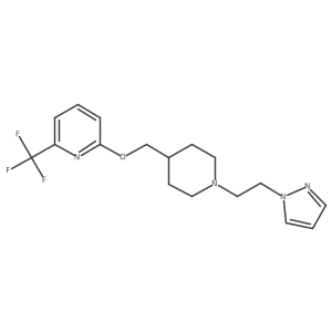 2-({1-[2-(1H-pyrazol-1-yl)ethyl]piperidin-4-yl}methoxy)-6-(trifluoromethyl)pyridine Structure