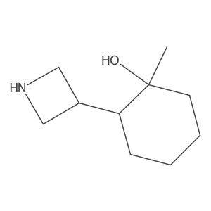 rac-(1R,2S)-2-(azetidin-3-yl)-1-methylcyclohexan-1-ol结构式
