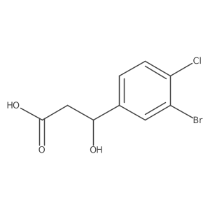 (3R)-3-(3-bromo-4-chlorophenyl)-3-hydroxypropanoic acid Structure