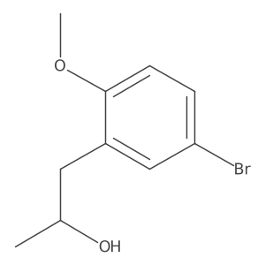 (2R)-1-(5-bromo-2-methoxyphenyl)propan-2-ol结构式