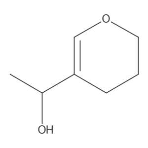 (1S)-1-(3,4-dihydro-2H-pyran-5-yl)ethan-1-ol结构式