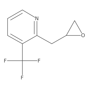 2-[(Oxiran-2-yl)methyl]-3-(trifluoromethyl)pyridine Structure