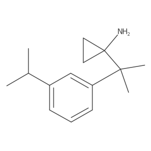 1-{2-[3-(Propan-2-yl)phenyl]propan-2-yl}cyclopropan-1-amine结构式