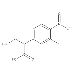 3-Amino-2-(3-methyl-4-nitrophenyl)propanoic acid Structure