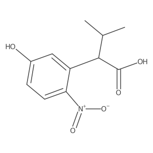 2-(5-Hydroxy-2-nitrophenyl)-3-methylbutanoic acid结构式
