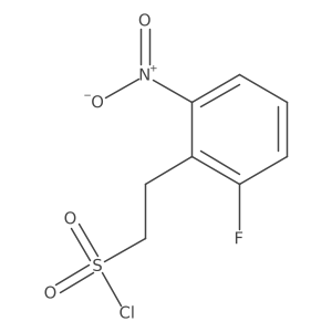 2-(2-Fluoro-6-nitrophenyl)ethane-1-sulfonyl chloride结构式