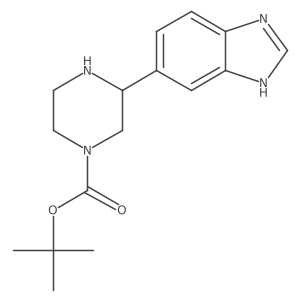 tert-butyl 3-(1H-1,3-benzodiazol-5-yl)piperazine-1-carboxylate结构式