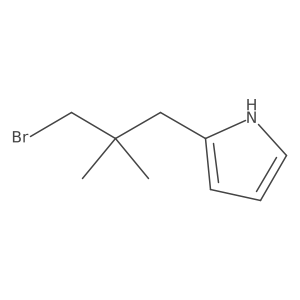 2-(3-bromo-2,2-dimethylpropyl)-1H-pyrrole Structure
